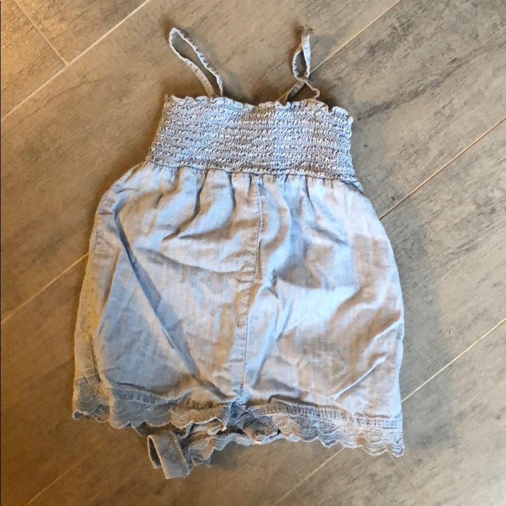 Denim toddler romper